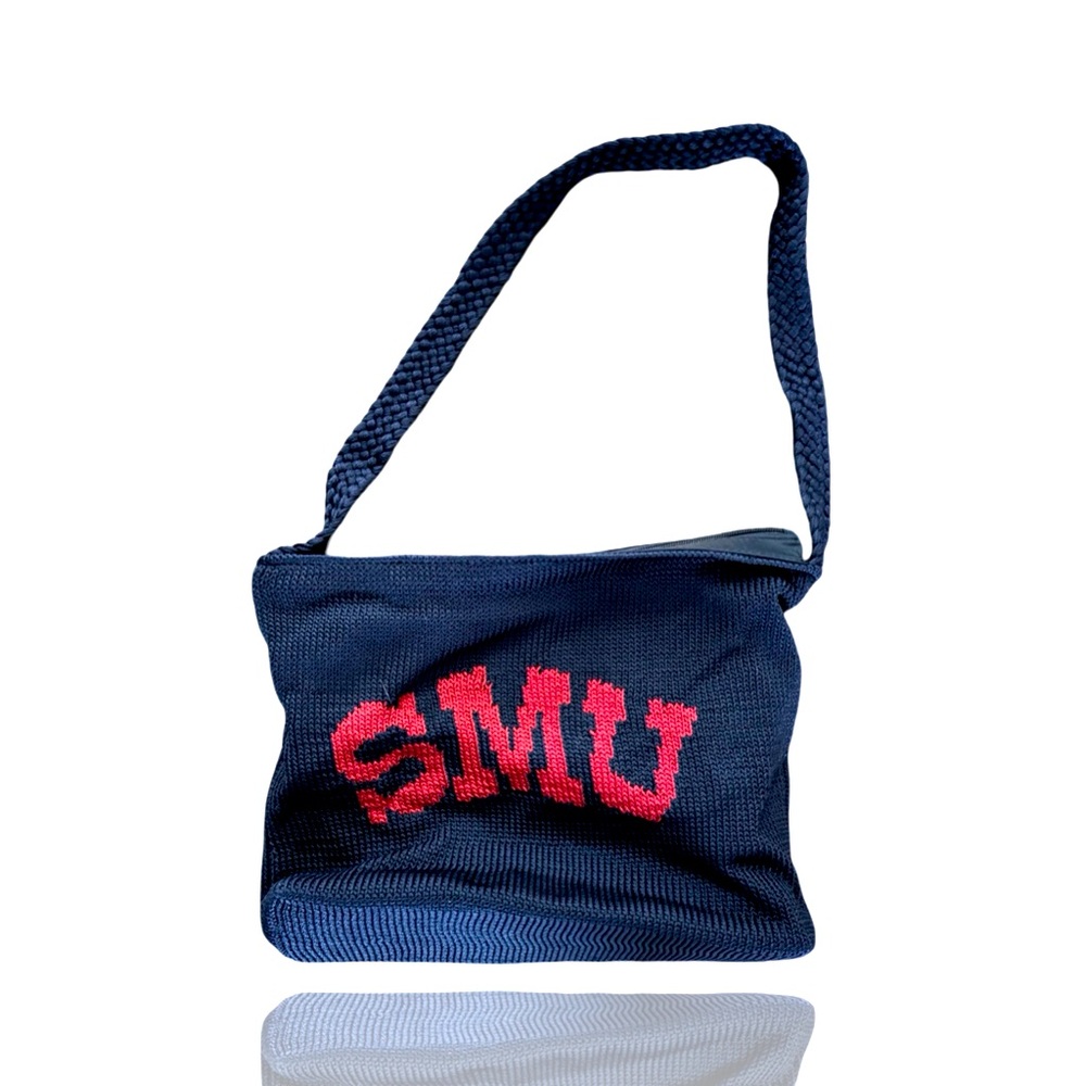 The Sak Original Crochet SMU Mustangs Bag: Like New Condition: Rare Find